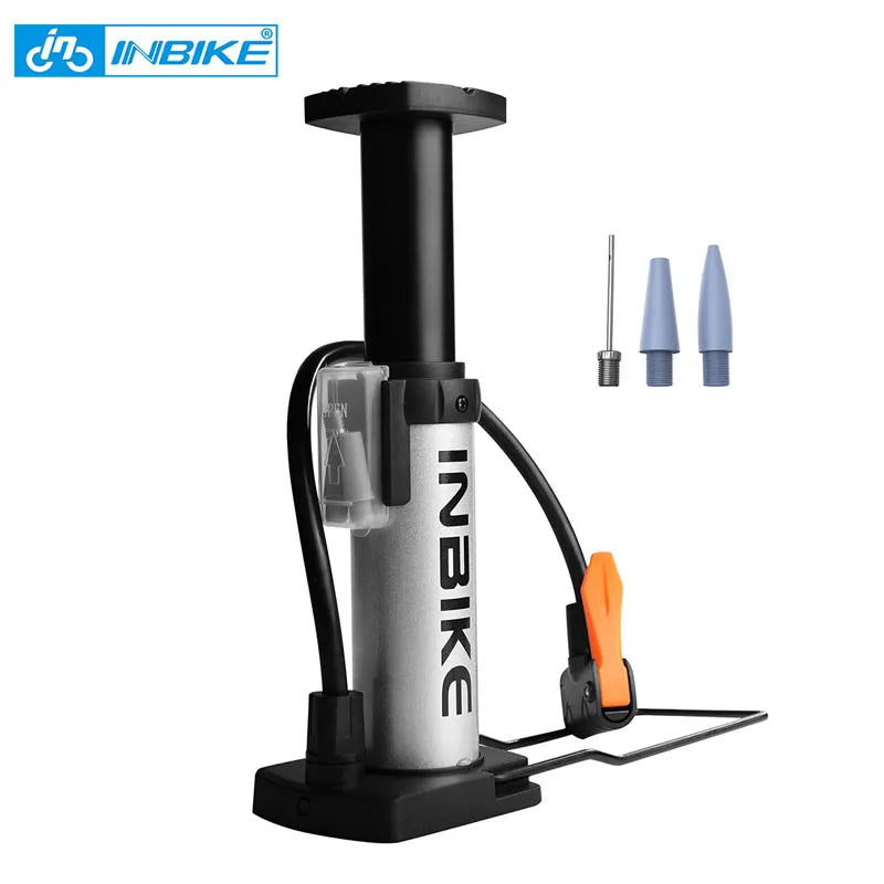 Bike Pump Lightweight Bicycle Tire Pump with Presta and Schrader Aluminum Alloy Bike Air Floor Pump