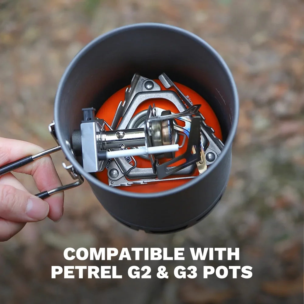 Torch Ultralight Gas Stove with Piezo Ignition for Camping & Backpacking 7165BTU/h