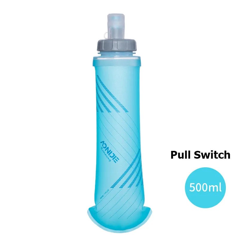 AONIJIE SD24 500ml BPA-Free Soft Flask Water Bottle with Pull or Rotary Switch for Running & Hiking