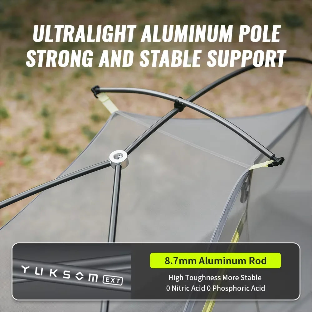 Star Trails EXT Ultralight 1-Person Trekking Tent Waterproof Anti-Storm Shelter for Hiking & Camping