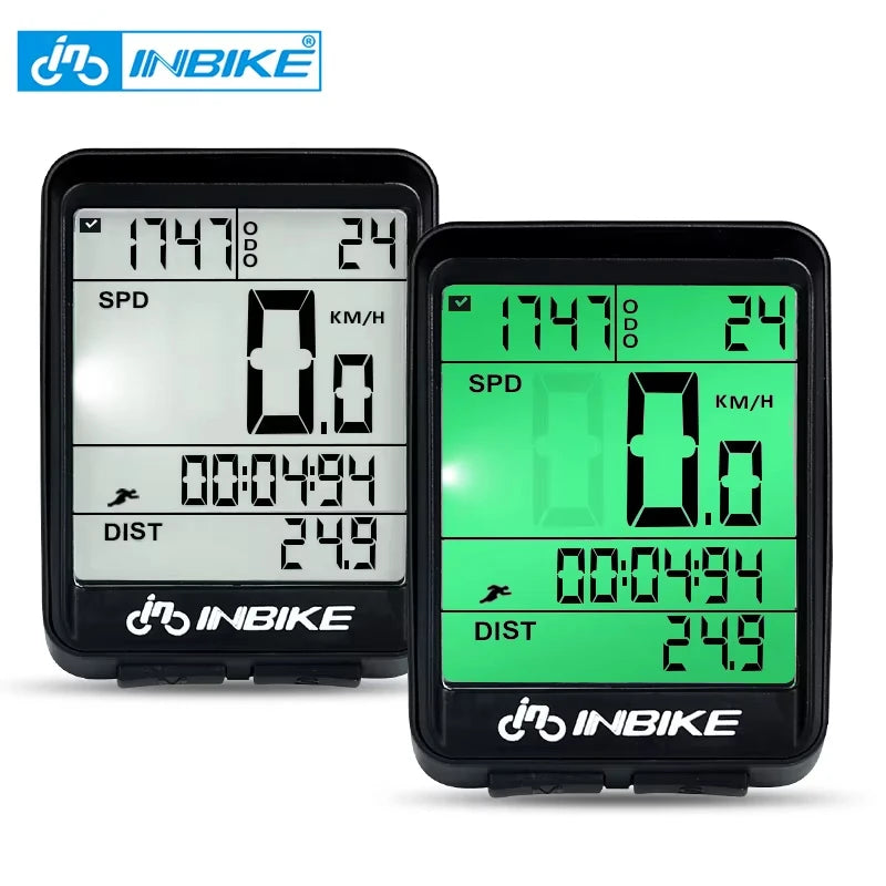 INBIKE 2.1 Inch Wireless Bike Computer Waterproof Cycling Speedometer Odometer