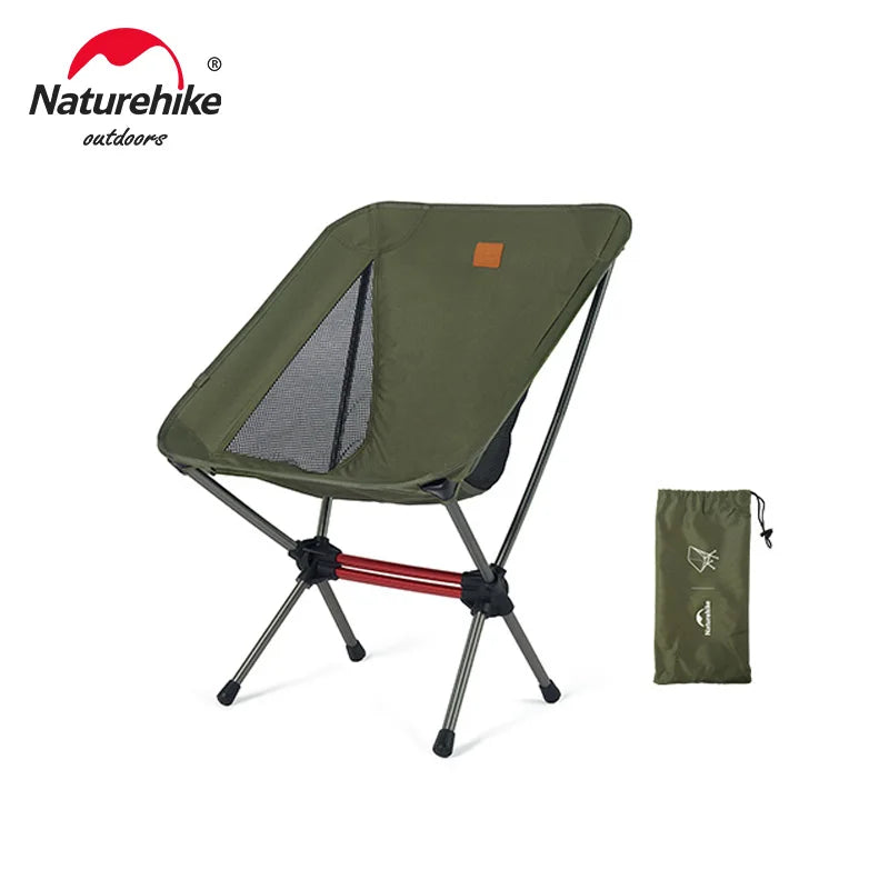 L01 L02 Ultralight Portable Moon Camping Chair Folding Outdoor Fishing Picnic Beach Seat
