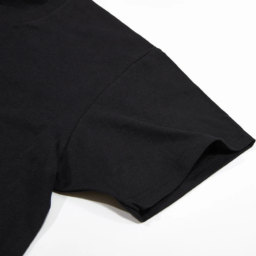 No Signal Men T-Shirt Hip Hop Streetwear Tops & Tees Novelty Geometric Short Sleeve Summer Cotton