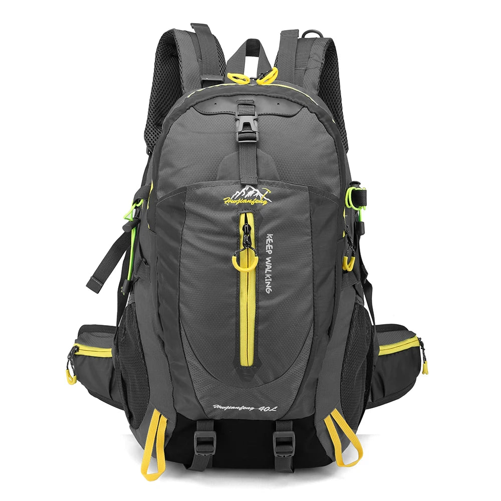 TOMSHOO 40L Water-Resistant Travel Backpack Hiking Camping Daypack Trekking Bag