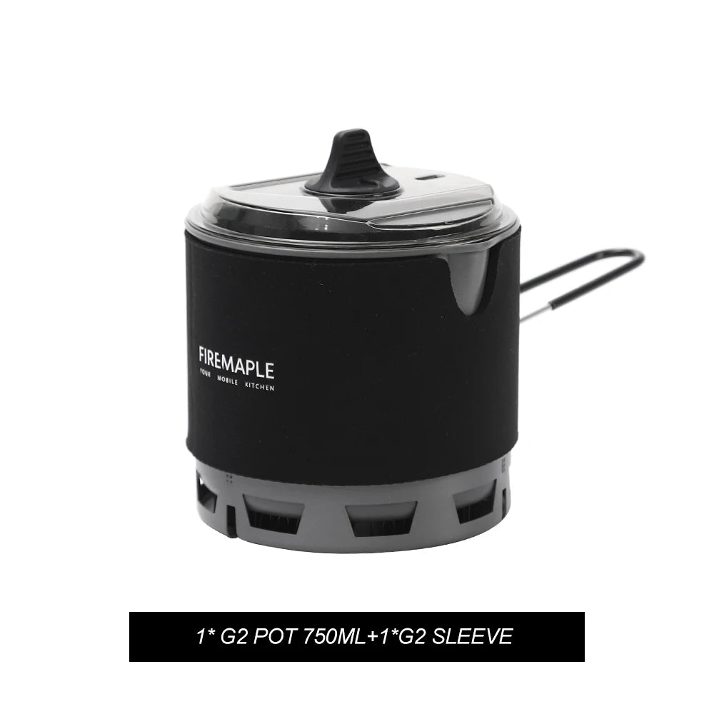G2 Petrel 750ml Ultralight Camping Pot with Heat Exchanger for Hiking & Travel
