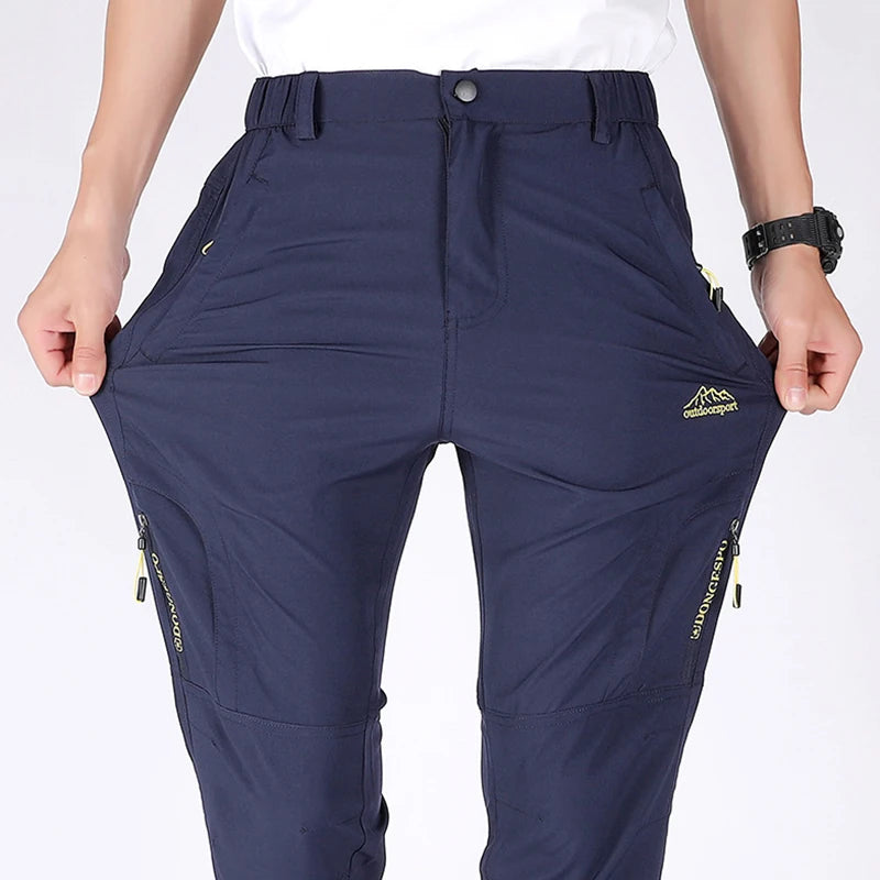 Outdoor Hiking Pants with Belt Quick-drying Waterproof Multi-pocket Light Tactical Cargo Pants
