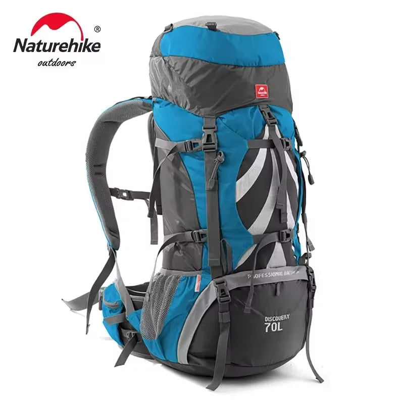 NH70B070-B 70L Hiking Backpack Large Capacity Mountaineering Camping Travel Pack