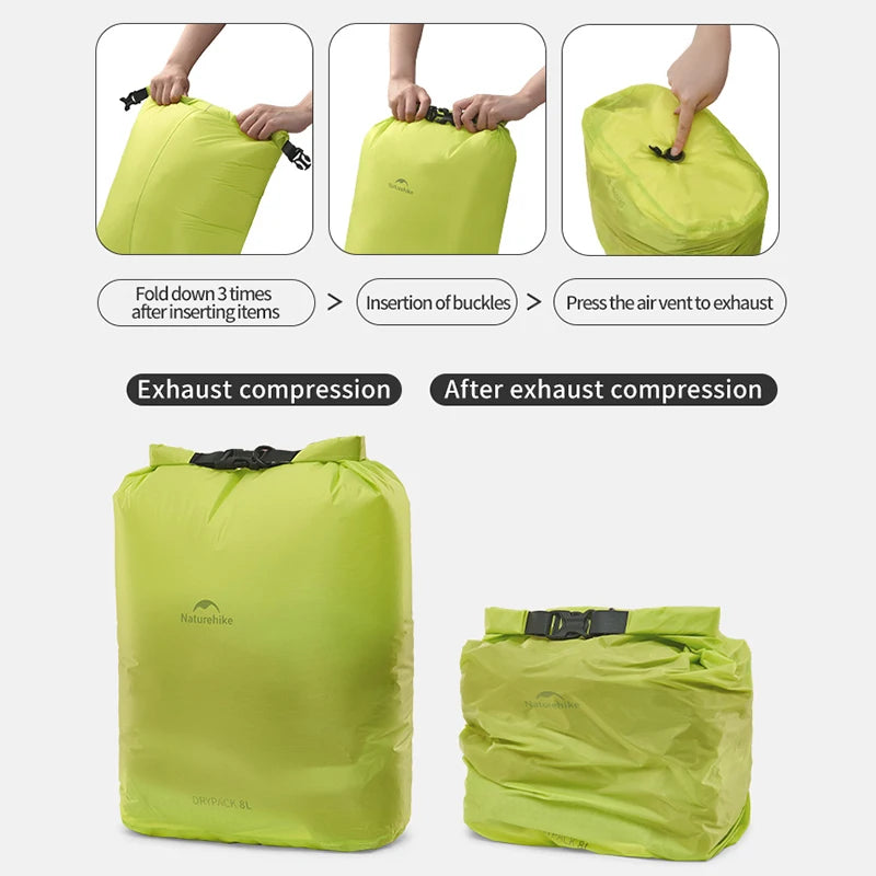 CNK2550XB012 Waterproof Compression Storage Bag Ultralight Travel Packing Organizer 2L–8L
