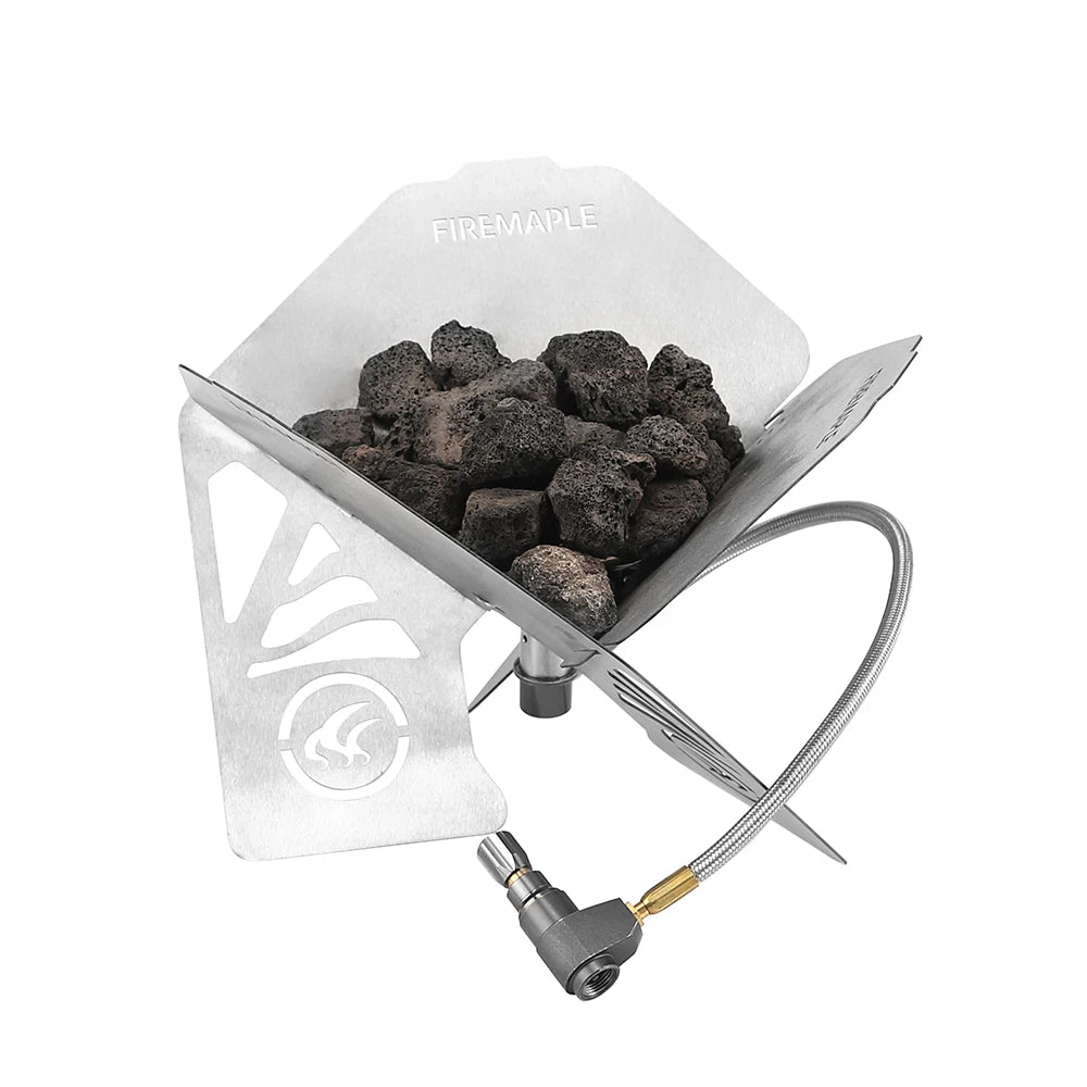 Antarcti Portable Gas Fire Pit 3753BTU Stainless Steel Heater for Camping