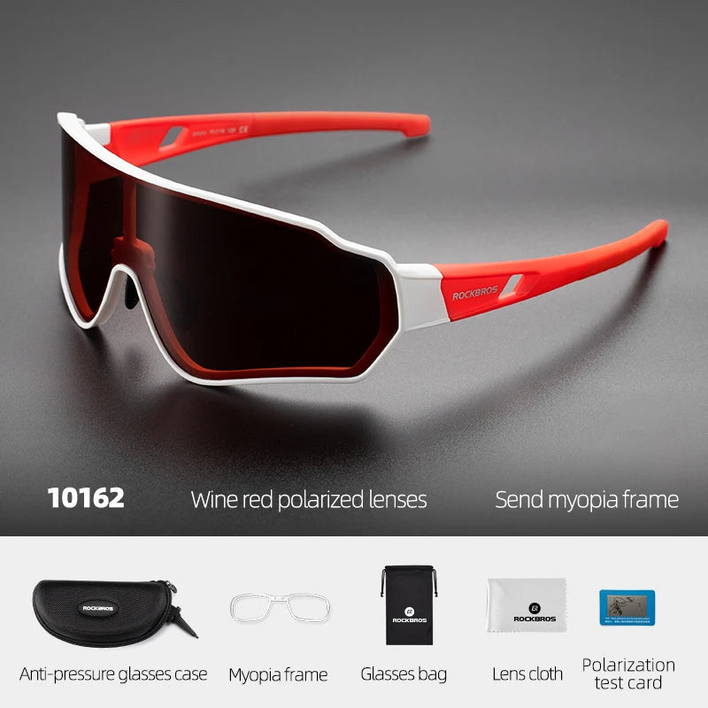 ROCKBROS 10161 Cycling Glasses Photochromic Polarized UV400 Sports Sunglasses