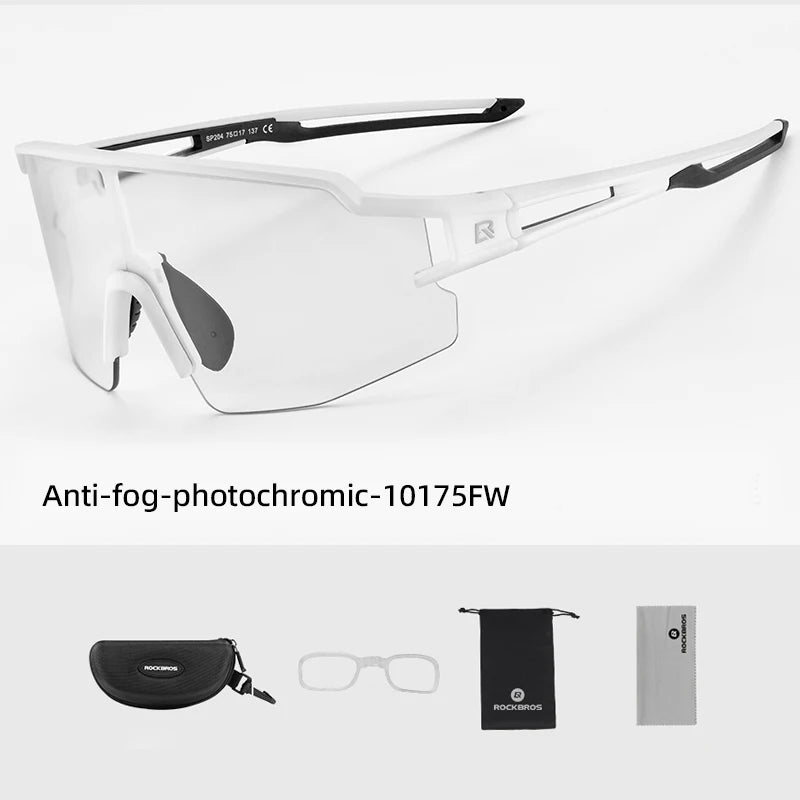 ROCKBROS Photochromic / Polarised Cycling Glasses UV400 Lightweight Road & MTB Sunglasses