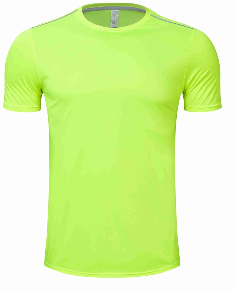 High quality spandex Men Women Kids Running T Shirt Quick Dry Fitness Shirt Training Exercise