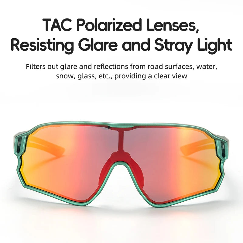 ROCKBROS Kids Photochromic Polarised Cycling Sunglasses UV400 Lightweight Bike Glasses