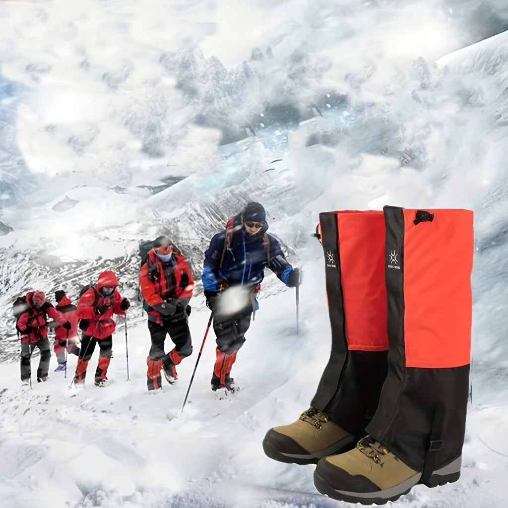Waterproof Polyester Leg Gaiters – Snow & Sand Protection for Hiking, Skiing, and Mountaineering