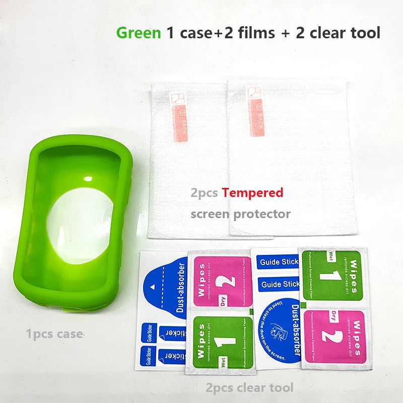 ZETCHIY Case & Tempered Glass Screen Protector for Garmin Edge 130 520 530 830 1030 1040