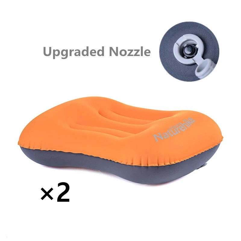 Naturehike Built-in Pump Inflatable Camping Pillow – Ultralight Travel Neck Cushion | NATUREHIKE