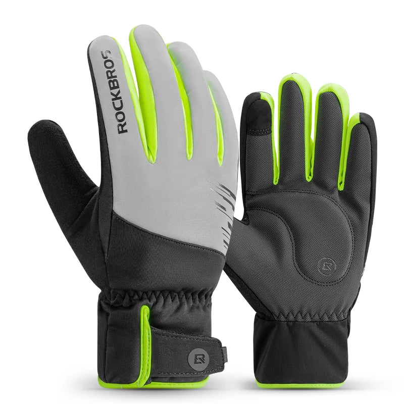 Winter Thermal Touchscreen Cycling Gloves Windproof Full Finger Outdoor Sports Gloves