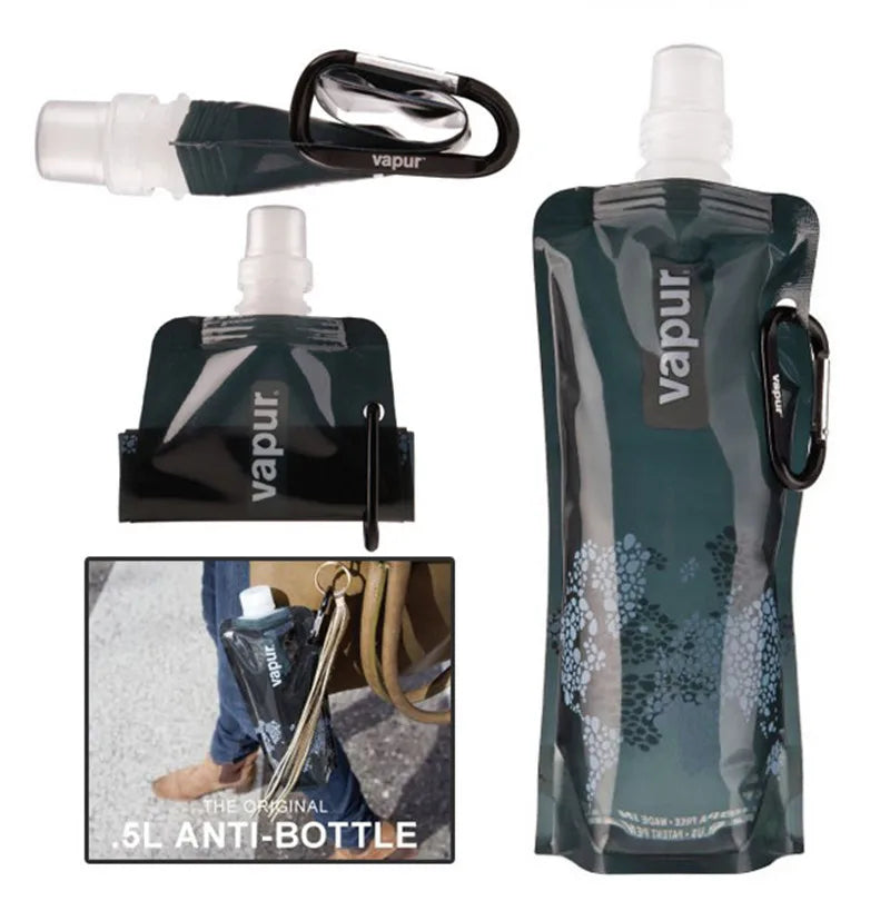 Portable Ultralight Foldable Silicone Folding Water Bottle: Stay Hydrated on Your Outdoor Adventures