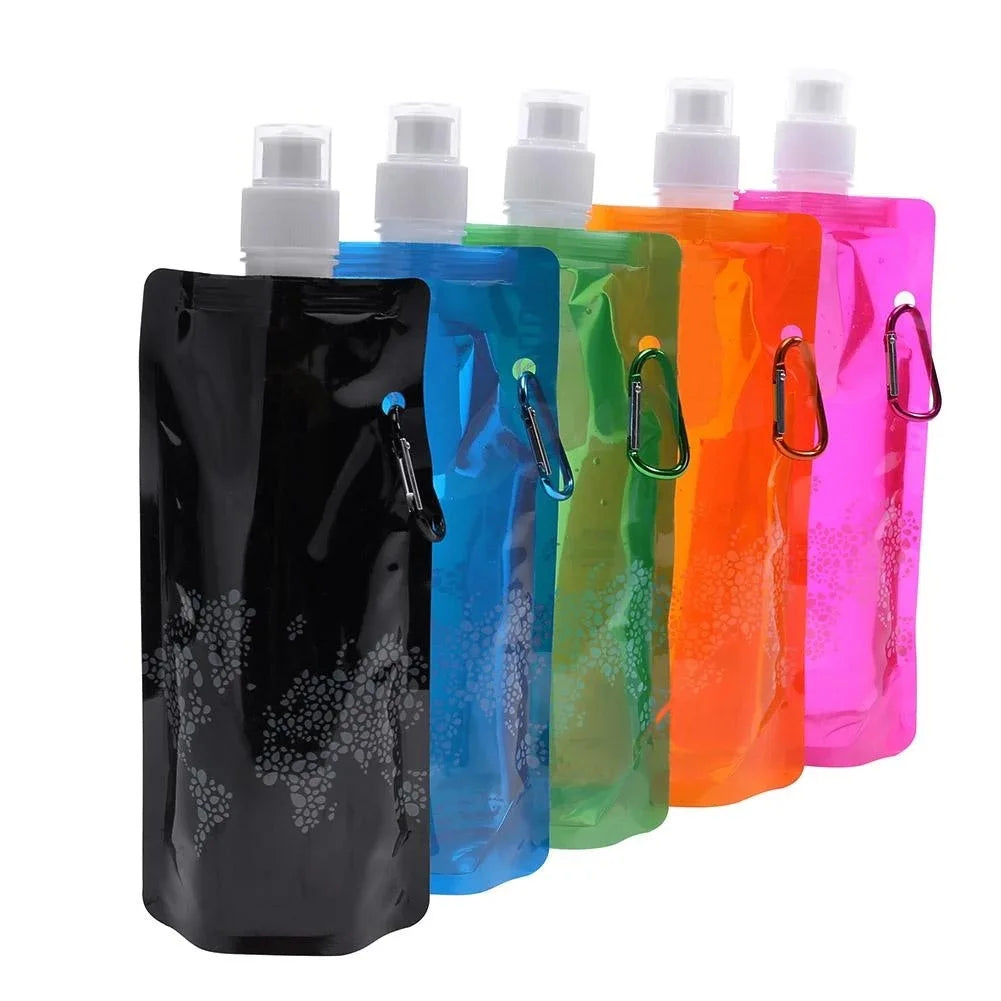Portable Ultralight Foldable Silicone Folding Water Bottle: Stay Hydrated on Your Outdoor Adventures
