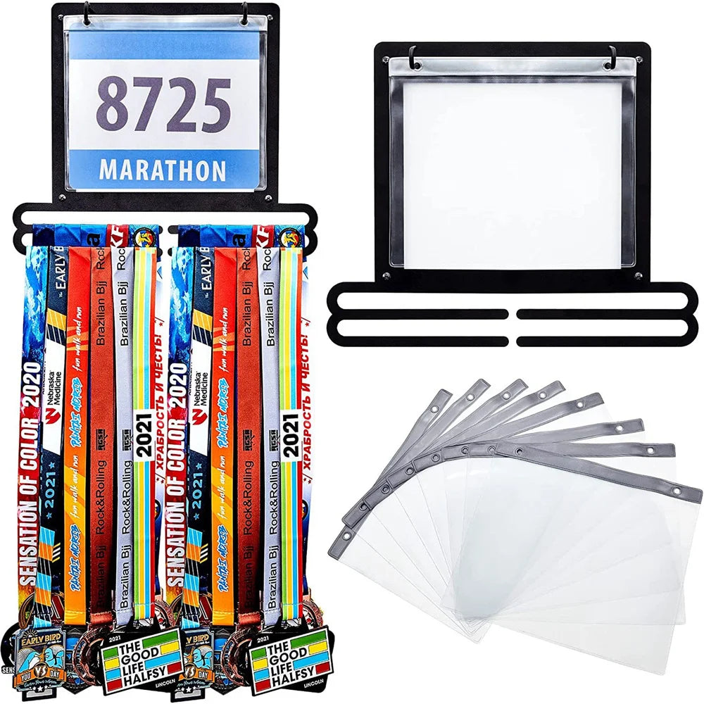 Stainless Steel Medal Hanger – Race Medal Display Rack for Ribbons and Achievements