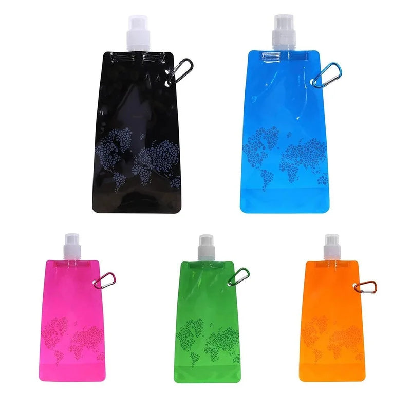 Portable Ultralight Foldable Silicone Folding Water Bottle: Stay Hydrated on Your Outdoor Adventures