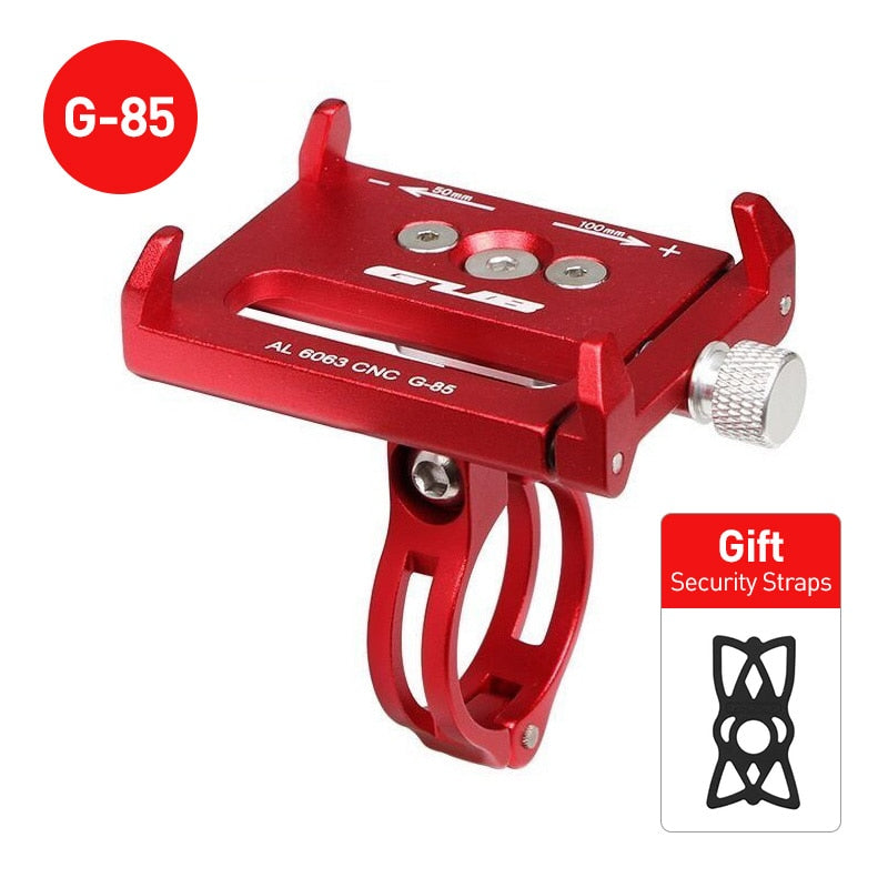 GUB G81 G-81 Aluminum Bicycle Phone Holder For 3.5-6.2 inch Smartphone Adjustable Support GPS Bike