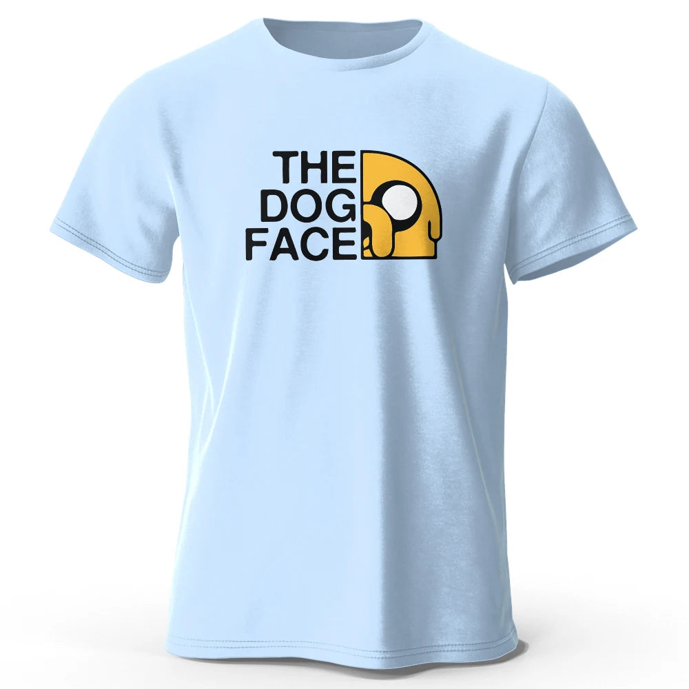 Men's Jake The Dog Printed T-Shirt Oversized Funny Graphic Tee for Men & Women