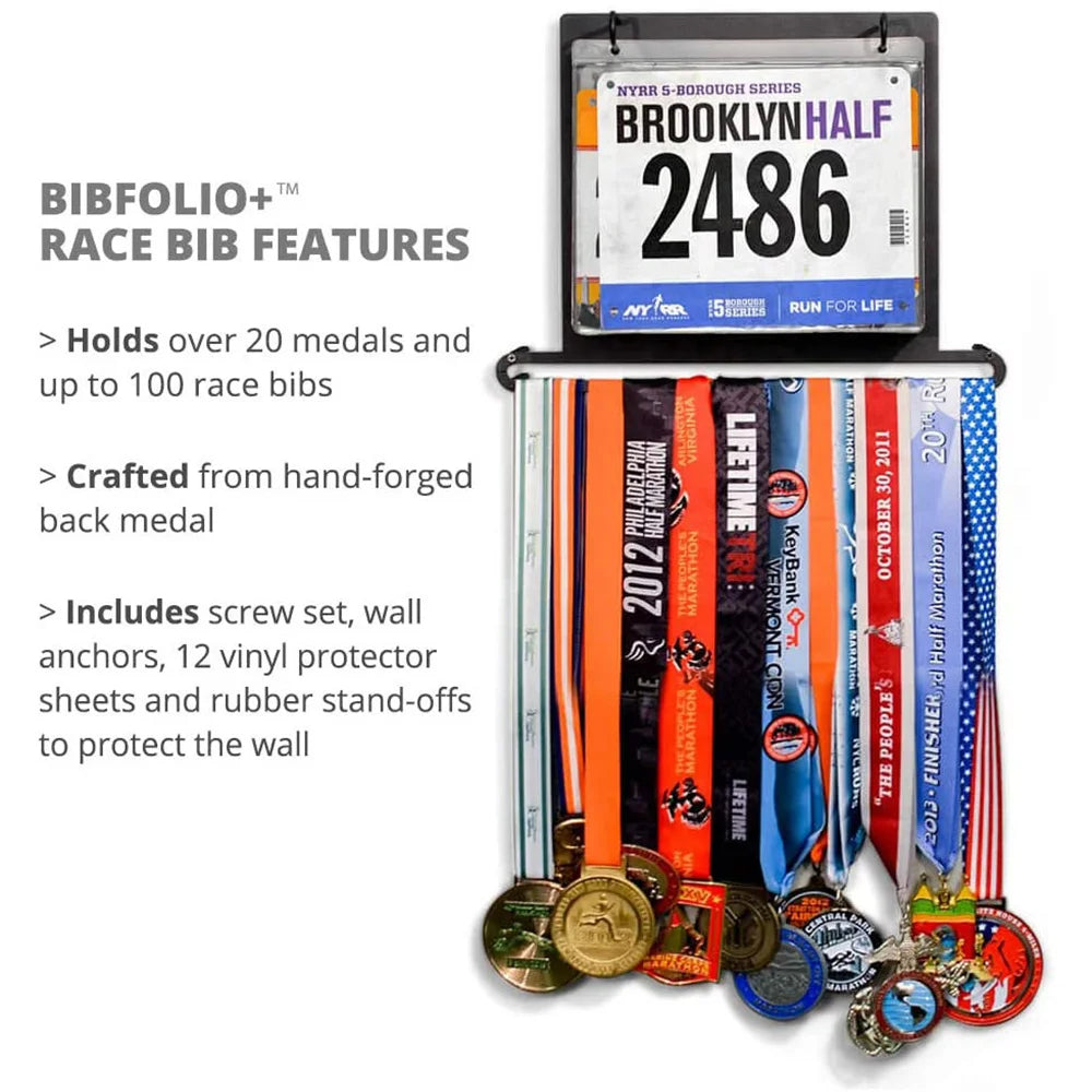 Stainless Steel Medal Hanger – Race Medal Display Rack for Ribbons and Achievements