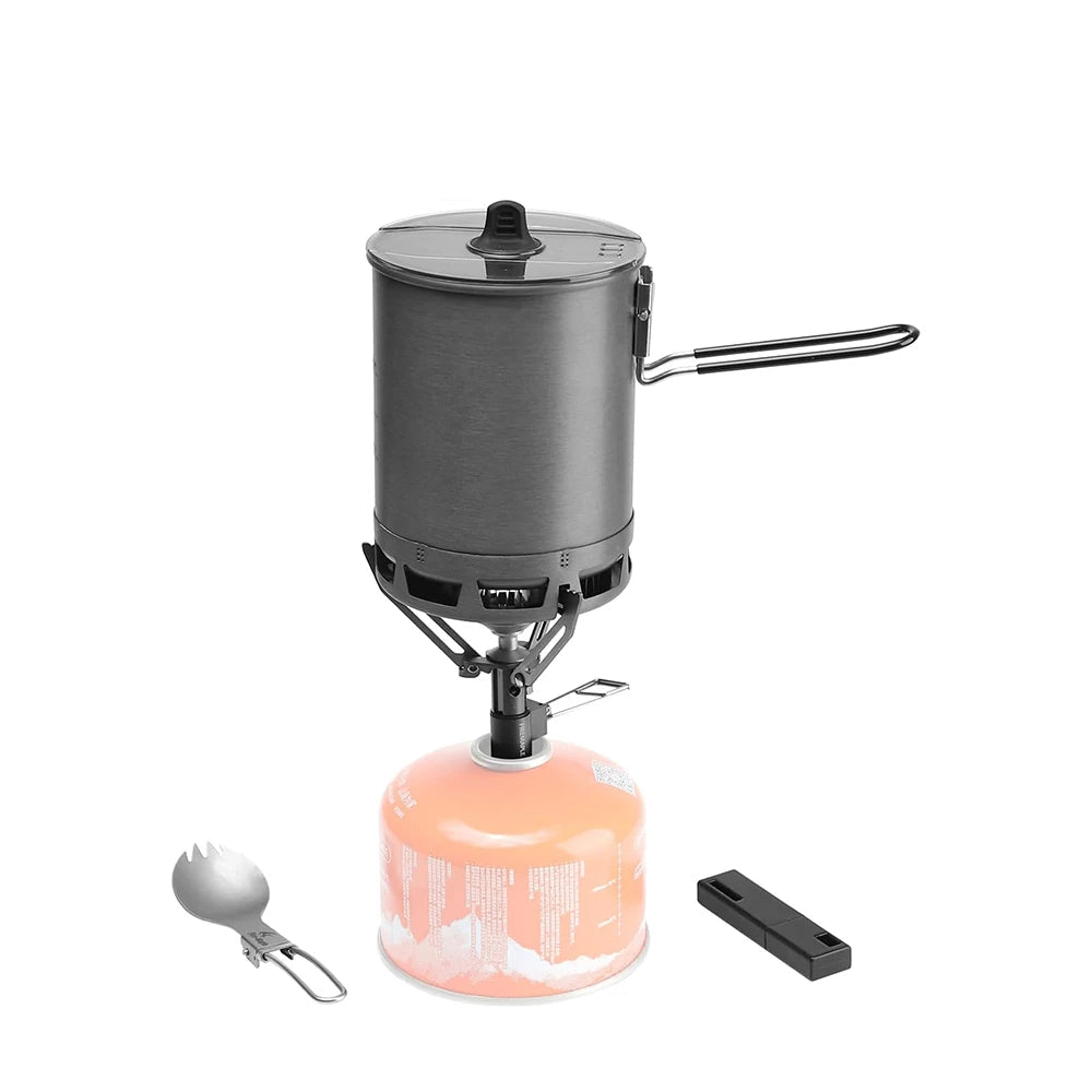 Petrel G2/G3 Ultralight Cooking System with Pot & Gas Stove for Camping & Hiking