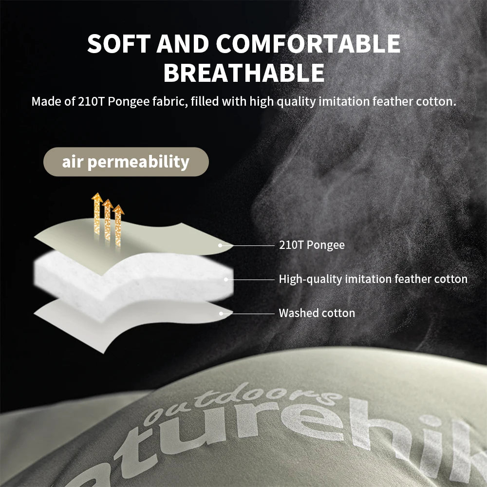 M180 Ultralight Hooded Sleeping Bag Waterproof Spliceable Winter Camping Warm 1℃–12℃