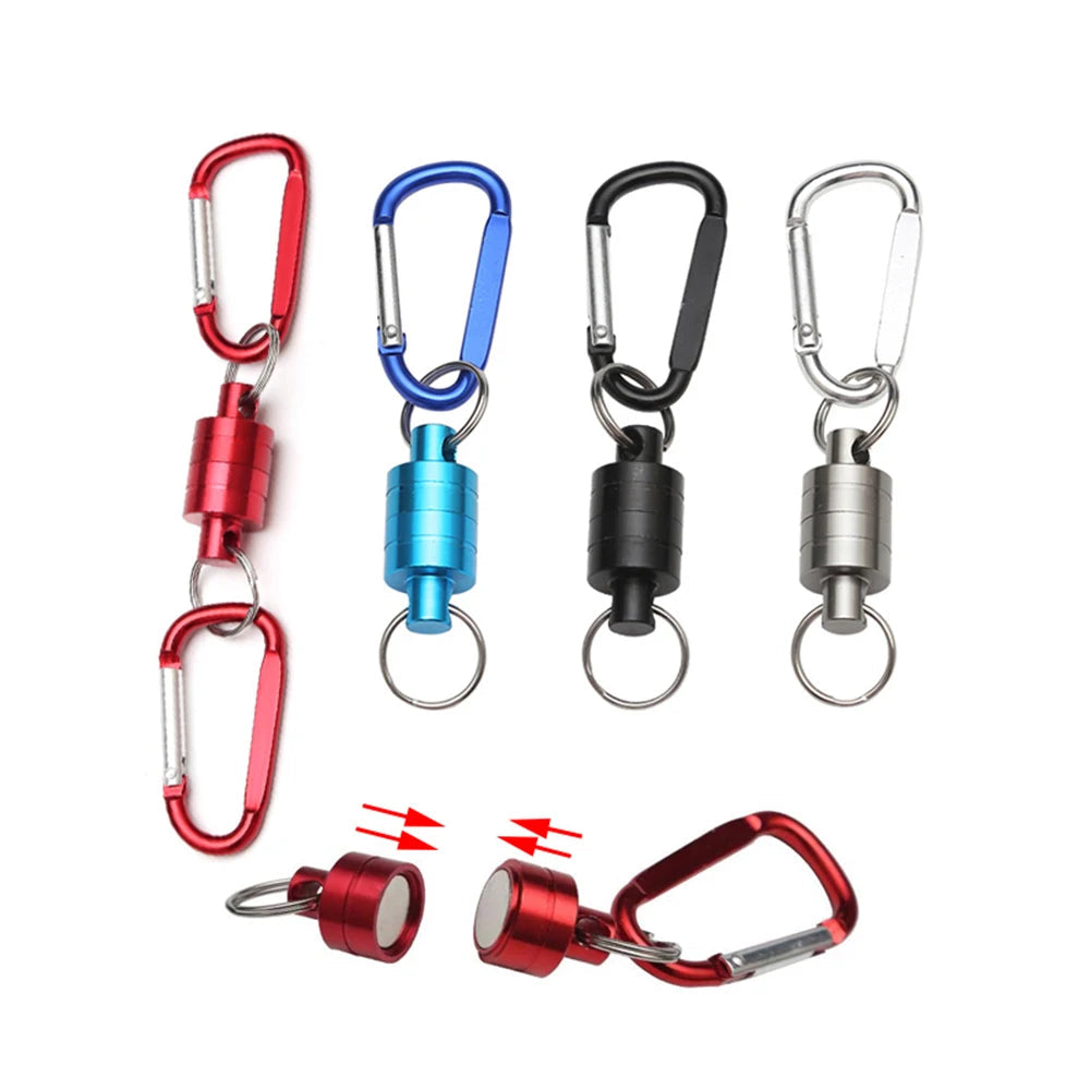 JIGEECARP Magnetic Quick Release Clip Carabiner Fishing Lanyard Keychain Hook