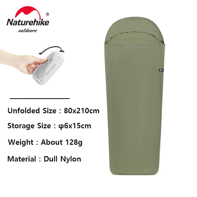 Sleeping Bag Liner 128g Ultralight Portable Camping Travel Hiking Single Lightweight Nylon Sheet