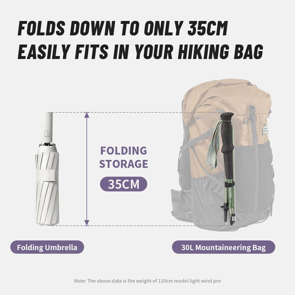 Naturehike Lightwind Pro Folding Trekking Poles 35–130cm Ultralight Aluminium Walking Stick