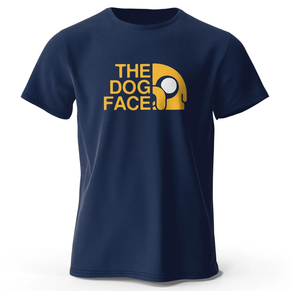 Men's Jake The Dog Printed T-Shirt Oversized Funny Graphic Tee for Men & Women