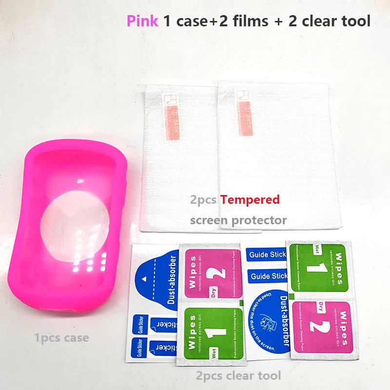 ZETCHIY Case & Tempered Glass Screen Protector for Garmin Edge 130 520 530 830 1030 1040