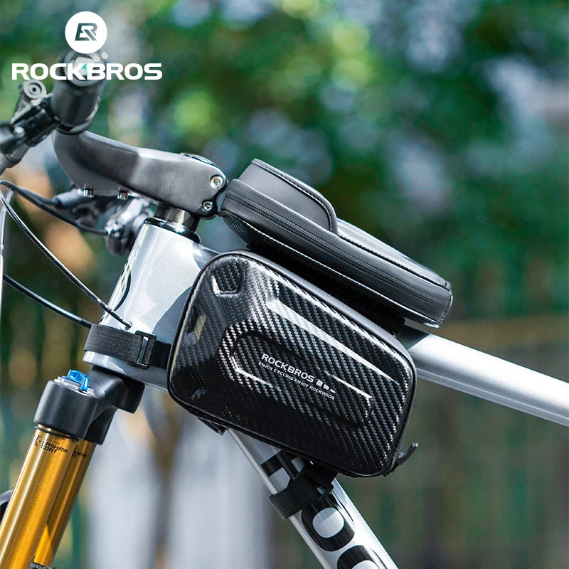 ROCKBROS Shockproof EVA Hard Shell Bicycle Frame Bag with Touchscreen