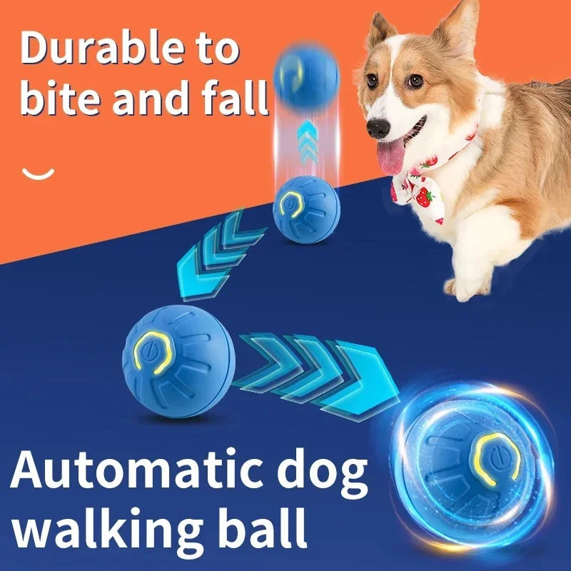Smart Interactive Dog Toy Ball – USB Rechargeable, Automatic Bouncing & Durable Design for Pets