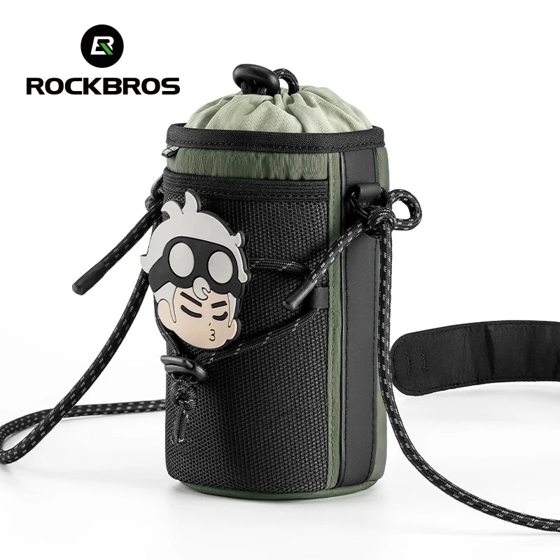ROCKBROS 1L Lightweight Handlebar Bag | Water Bottle Carrier & Cycling Front Bag