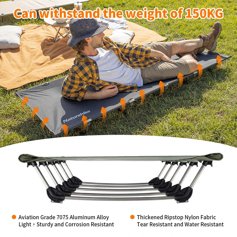 Portable Ultralight Camping Cot Folding Bed Outdoor Travel Tent Sleeping Camp Bed
