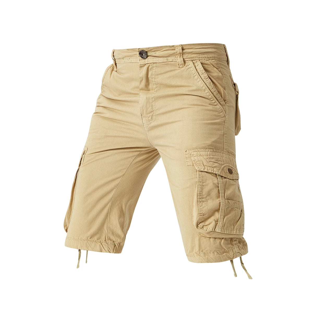 HANQIU Men's Military Cargo Shorts – Camouflage Tactical Cotton Workwear | HANQIU