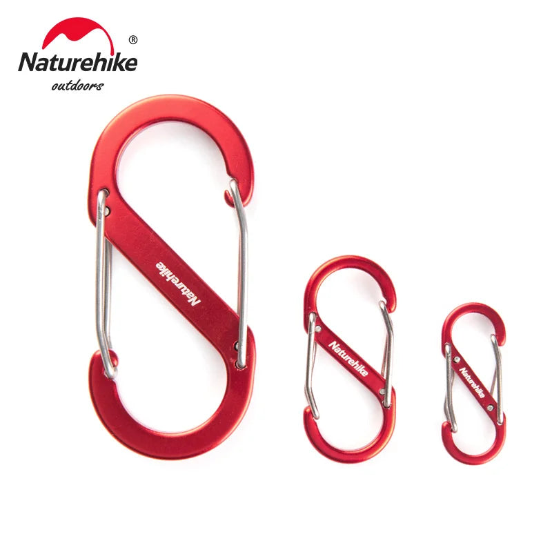 NH20GS004 Type-S Aluminium Alloy Hooks Multifunctional Camping Carabiner Utility Clip