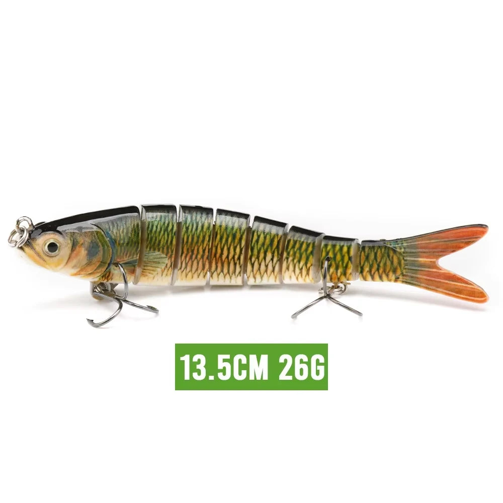10/14cm Sinking Jointed Swimbait Lure with Treble Hooks – 6/7/8 Segment Crankbait