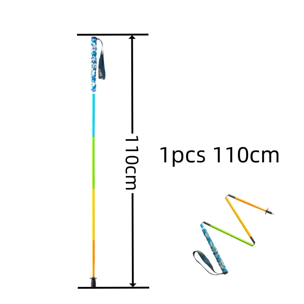 Ultra-Lightweight Foldable Carbon Fiber Trekking Poles – Hiking Sticks for Mountain Climbing/Walking