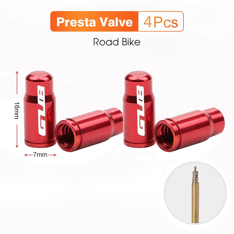 2pcs Aluminum Bicycle Tire Valve Cap Ultralight Mountain Road Bike Tyre Cap Schrader/Presta Tire