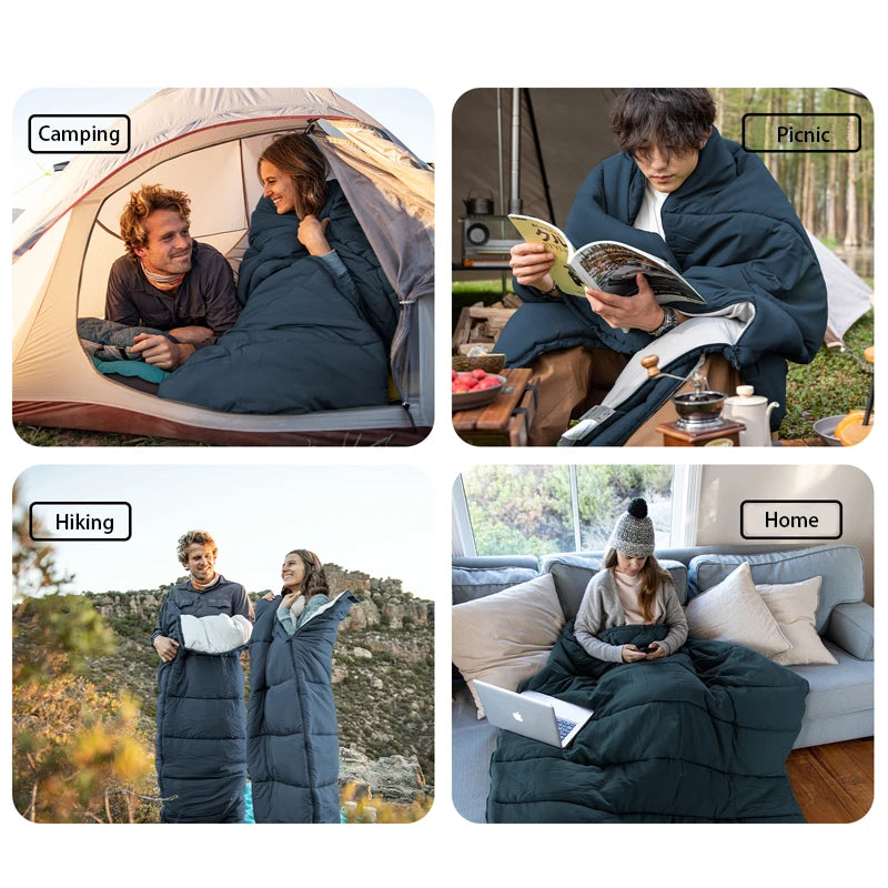 F150 Phoenix Ultralight Splicable Cotton Sleeping Bag Camping Hiking Travel Machine Washable