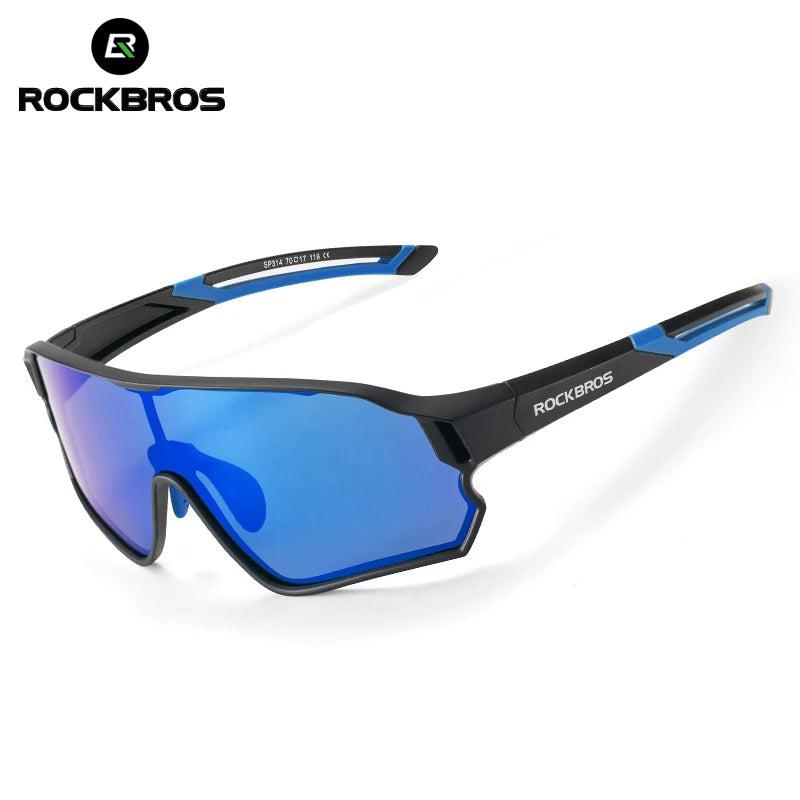 ROCKBROS Kids Photochromic Polarised Cycling Sunglasses UV400 Lightweight Bike Glasses