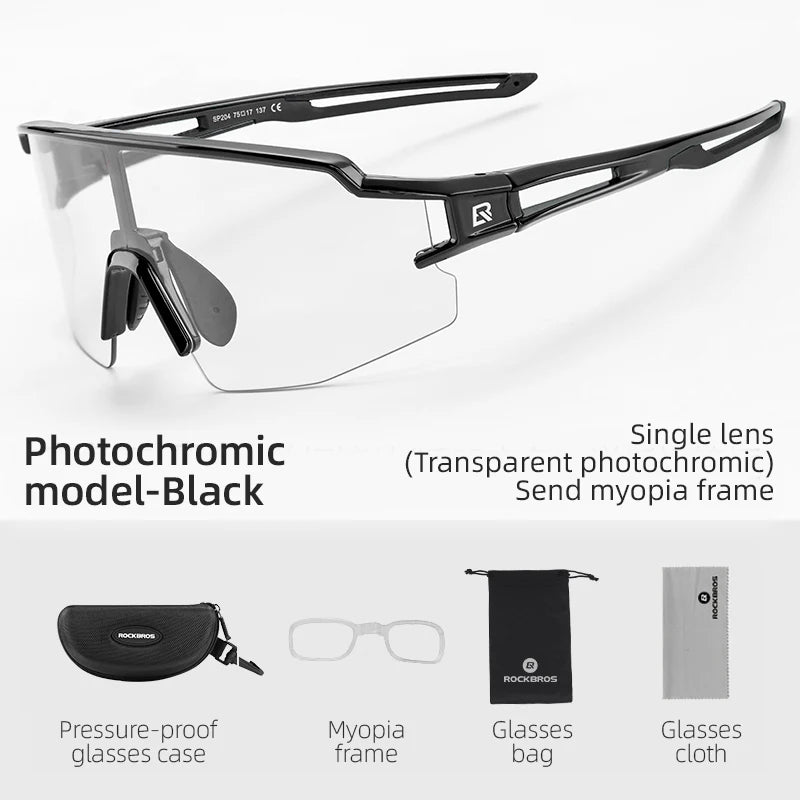 ROCKBROS SP204 Photochromic & Polarized Cycling Glasses UV400 Protection | ROCKBROS