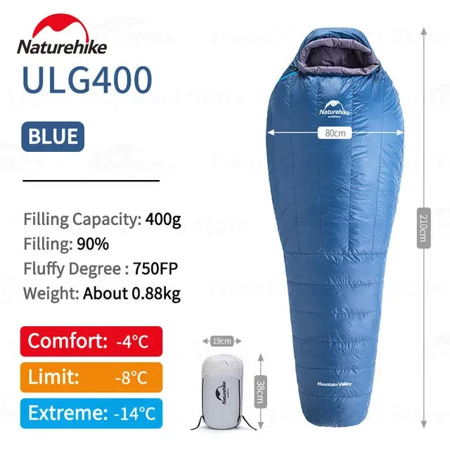 Naturehike Sleeping Bag Goose Down Mummy Sleeping Bag Sleeping Ultralight Supplies Waterproof Thicken