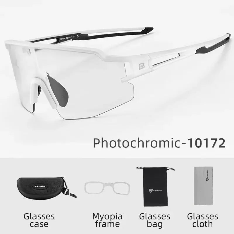 ROCKBROS 1017 Photochromic & Polarized Cycling Glasses UV400 Protection | ROCKBROS