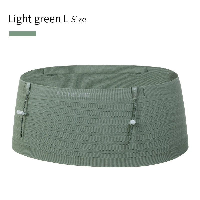 AONIJIE W8116 Elastic Sports Waist Bag Running Race Number Belt for Triathlon, Marathon & Cycling